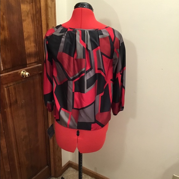 Anne Klein silk blouse, 3/4 sleeve, NWT size is PP - Picture 2 of 3